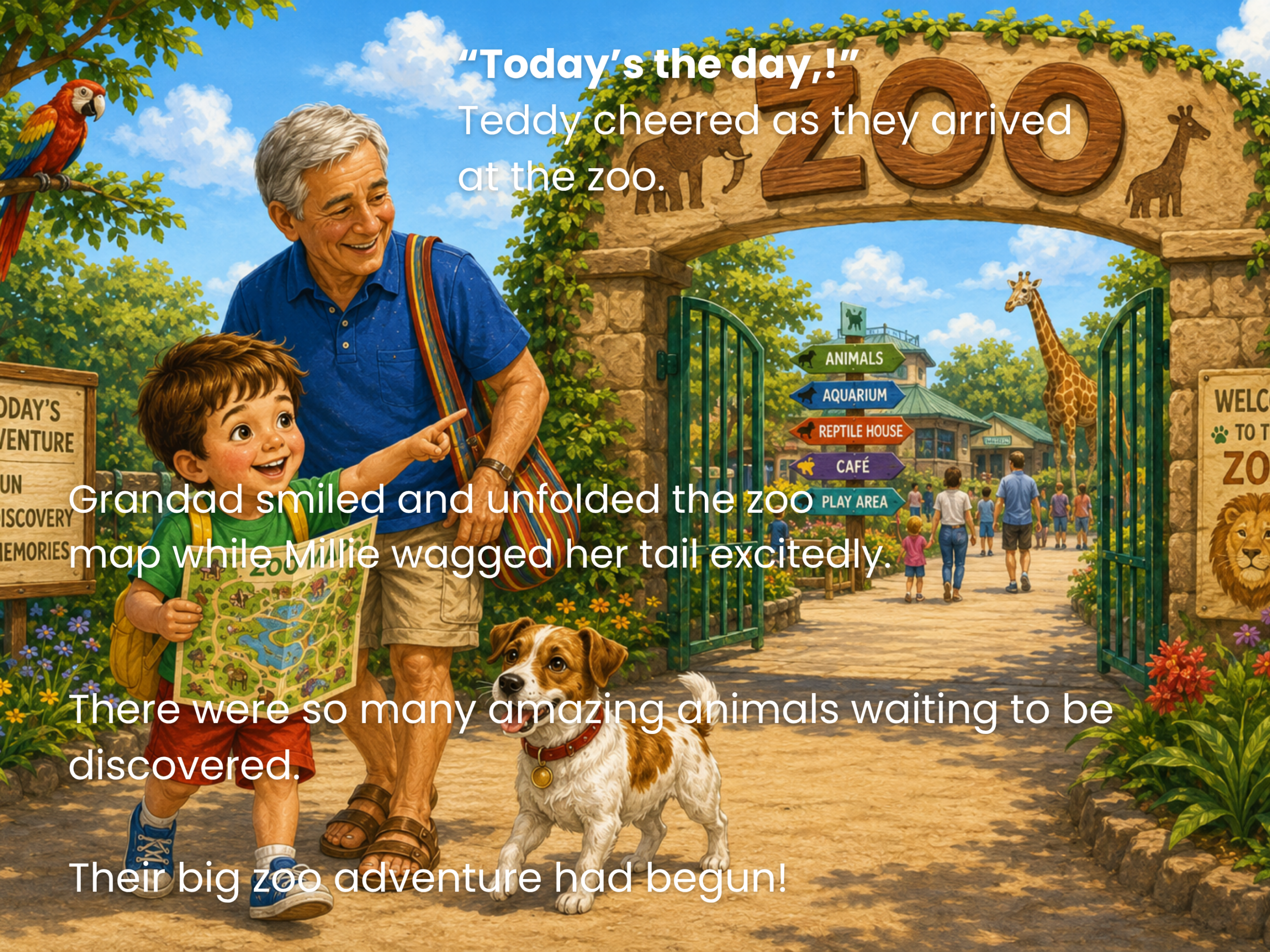 millies and teddys day at the zoo 1